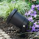 image 3 of ValueLights 4 Pack Modern Ground Spike Wall Mount IP65 Rated Outdoor Lights In Black Finish