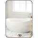 image 1 of HOMCOM Rectangle Bathroom Mirror, 50  70cm Metal Framed Wall Mirror, Decorative Mirror for Bedroom, Living Room, Entryway, Black