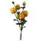 image 2 of 6 x 60cm Yellow Rose Artificial Flower Sprays - 24 Flowers 18 Buds