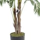 image 2 of 120cm Premium Artificial palm tree with pot with Copper Metal Planter | Green | 4ft
