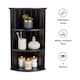 image 3 of VonHaus Shrewsbury Black Bathroom 3 Tier Corner Shelf