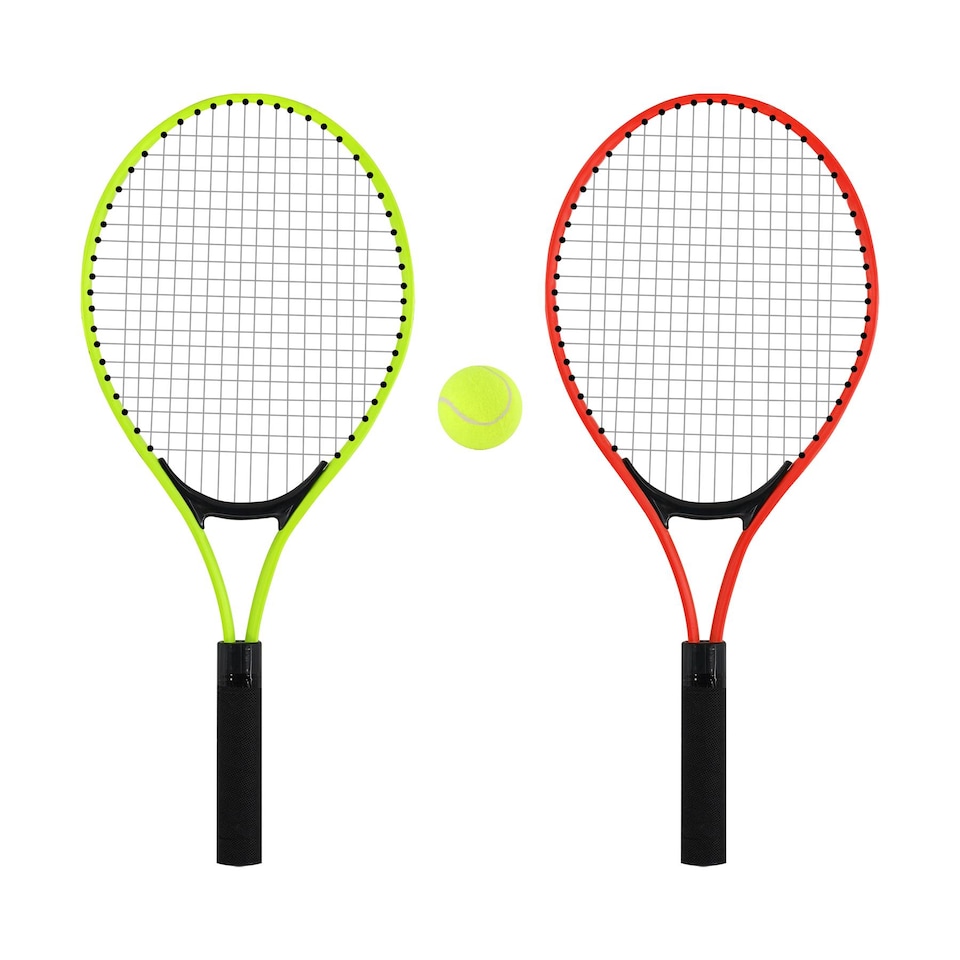 image 1 of The Magic Toy Shop Junior Tennis Set with Rackets and Ball Multicoloured