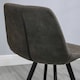 image 8 of HOMCOM Set Of 2 Bar Stools Vintage Microfiber Cloth Tub Seats Padded Steel Grey