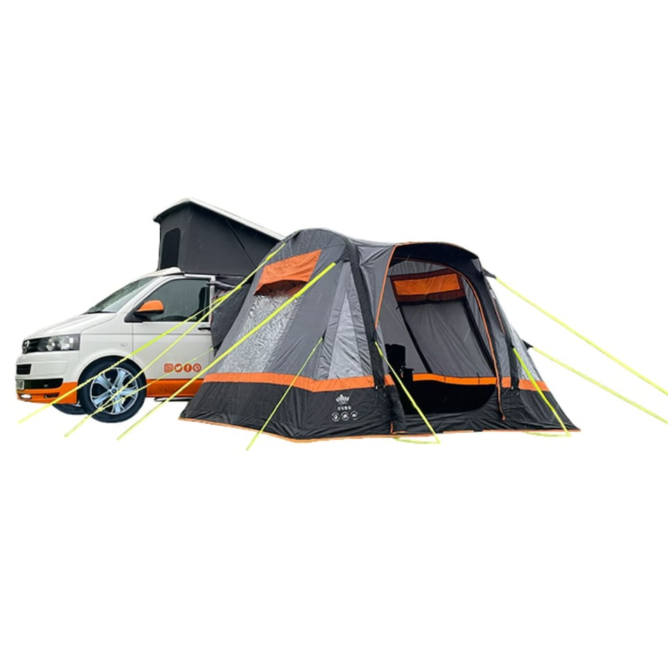 image 1 of Cubo Breeze® v2 Campervan Awning - Charcoal & Orange