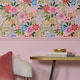 image 3 of Perfect Petals Wallpaper in Brights on Pink | Multi | Pink | 50cm x 10m