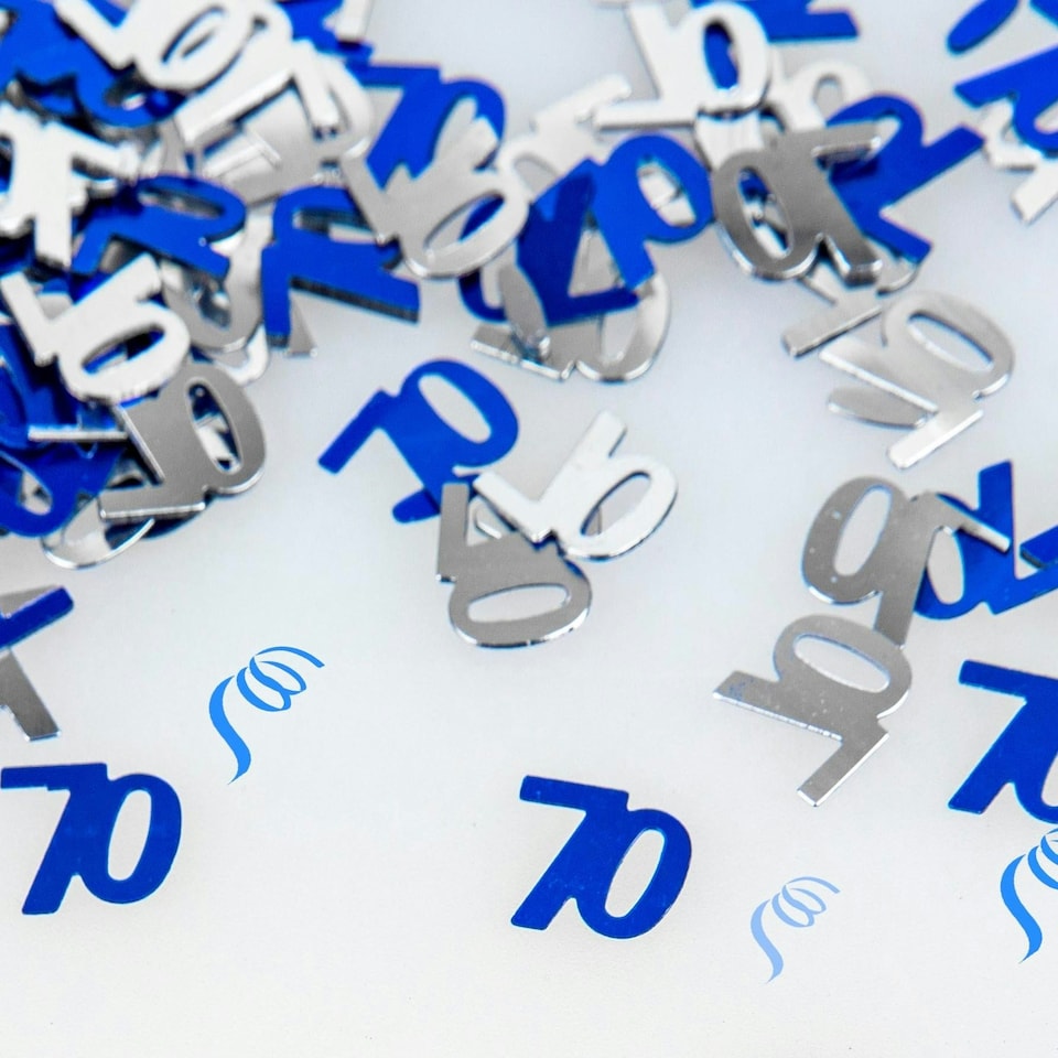image 1 of 3 Packs of Happy Birthday Blue Colour Confetti