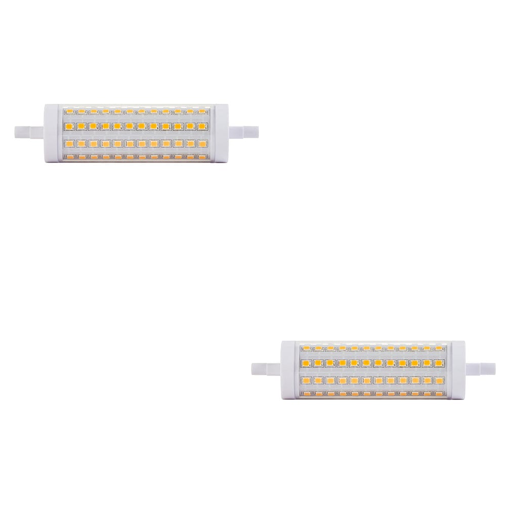 Energy Efficient 2 Pack of 13W Dimmable R7S LED Light Bulbs - 3000K Warm White Glow