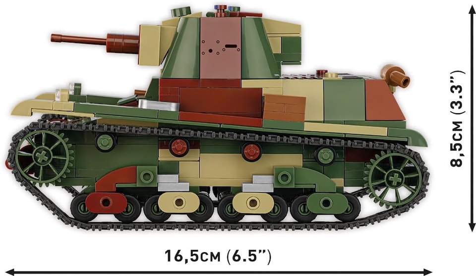 image 1 of Cobi 2661 World War II  Polish Light Tank 7 TP 669 pcs