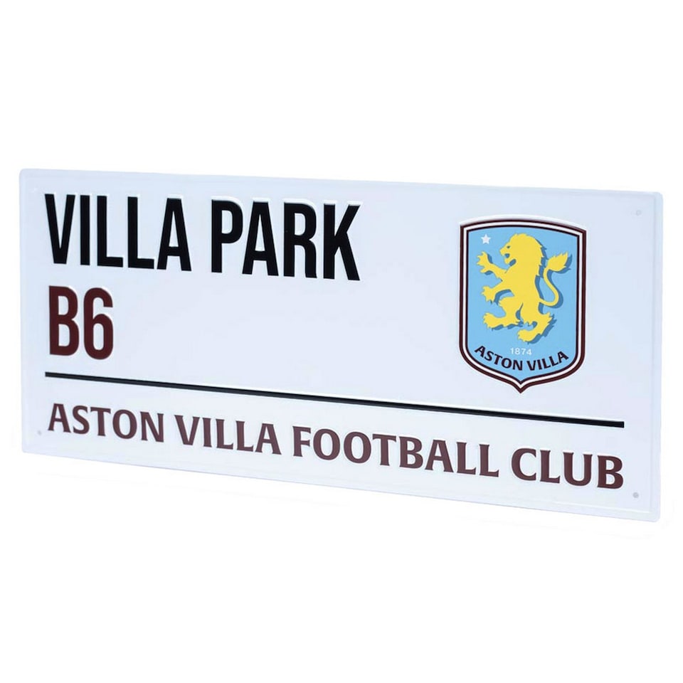 image 1 of Aston Villa FC Street Sign | White | White/Black/Blue | 1