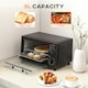 image 3 of HOMCOM Mini Oven 9L Countertop Toaster Oven with Timer Control 750W Black