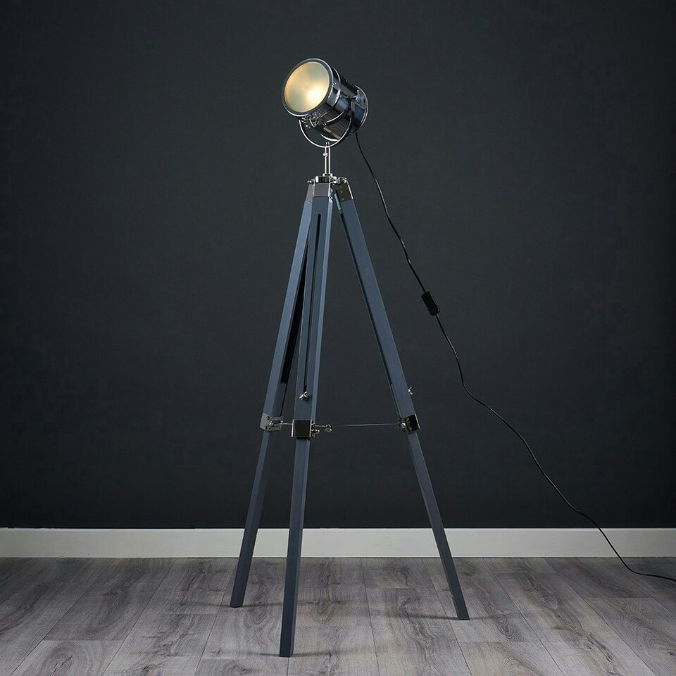 image 1 of ValueLights Starboard Grey Floor Lamp