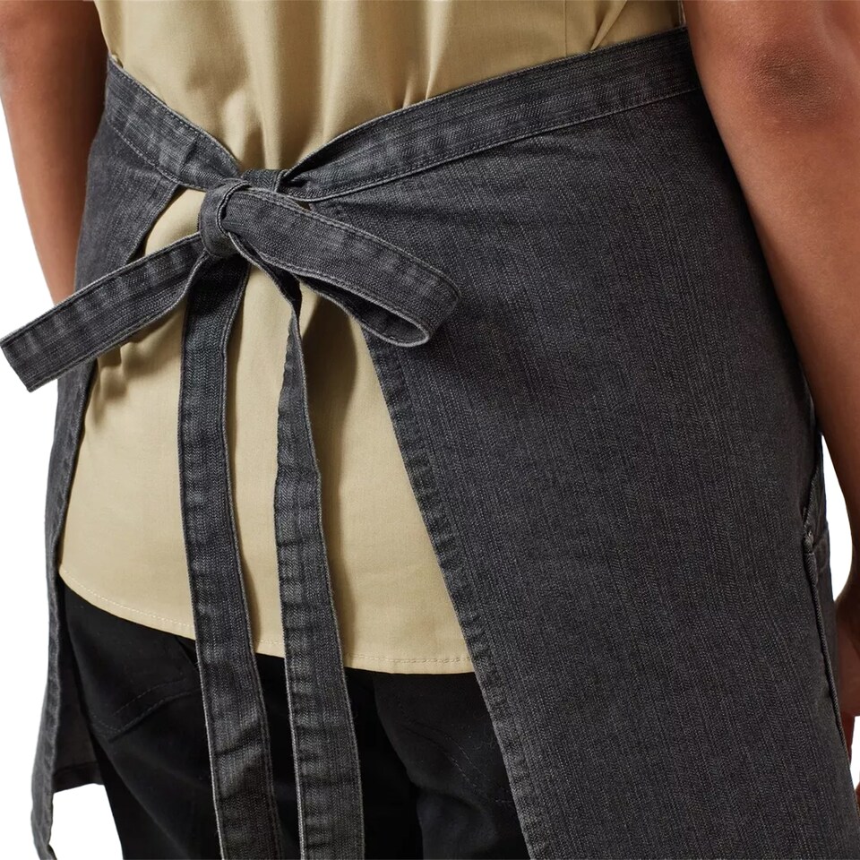 image 1 of Premier Unisex Adult Waist Apron | Black | Black Denim | One Size | 1
