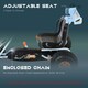 image 3 of HOMCOM Child's Pedal Go Kart Manual Car w/ Brake Gears Steering Wheel Seat Blue