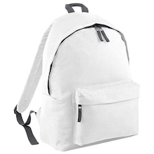 Bagbase Original Plain Backpack - White/Graphite Grey - One Size