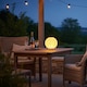 image 5 of Auraglow Rice Paper LED Table Lamps - Round | White