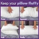 image 8 of Aamira Bolster Long Full Body Cushion Pillow 120x40cm, Orthopaedic Shredded Memory Foam | White | White | 120x40 cm | 1