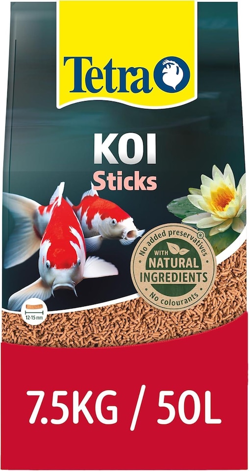 image 1 of Tetra Koi Pond Sticks 7.5kg Floating Fish Food - 50L