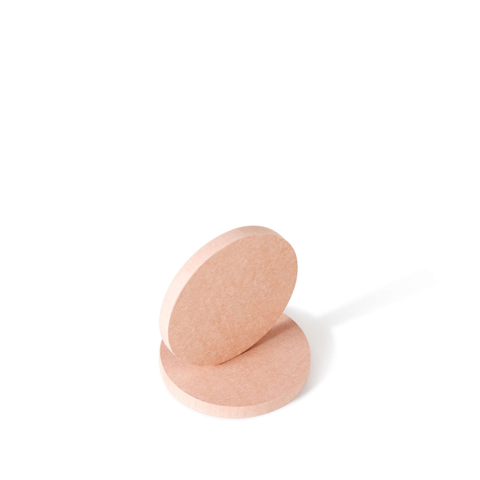 image 1 of Nicoman Round White Toilet Brush & Holder With Silicone Head with Dry Pad