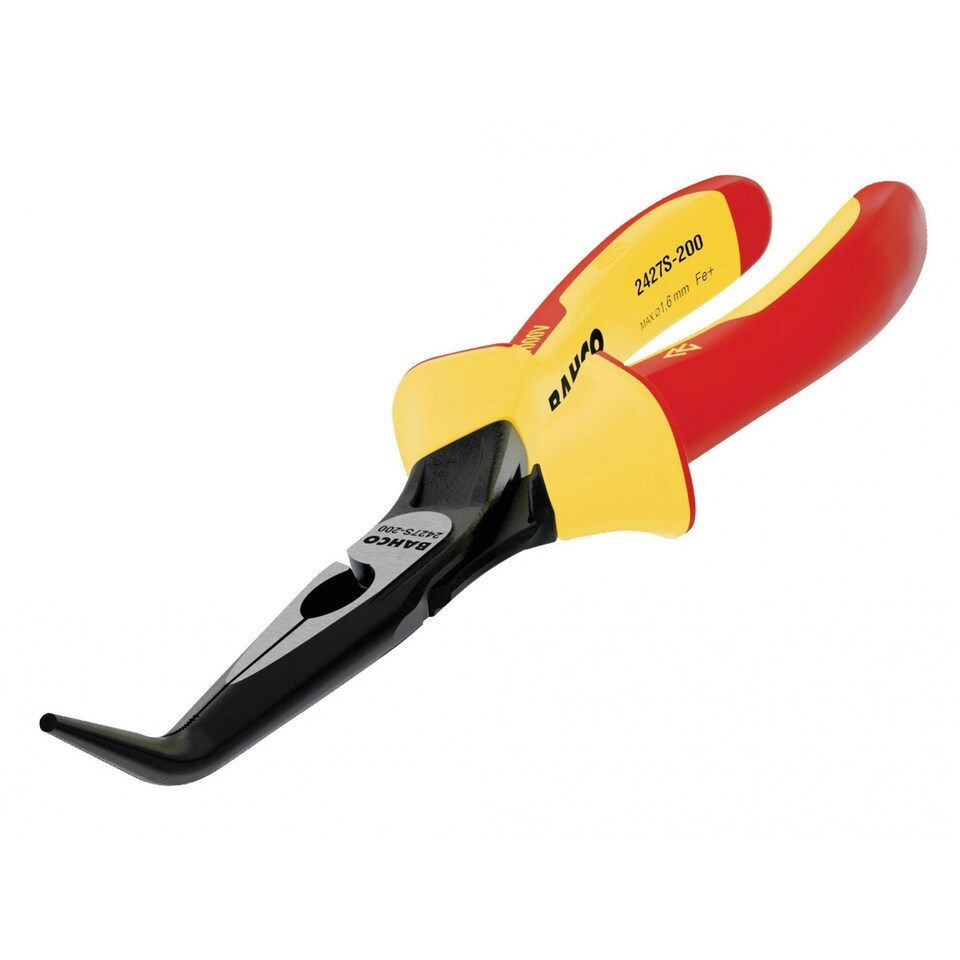 Bahco 2427s Ergo Insulated Bent Nose Pliers 160mm (6.1/4in) - Multi Colour - One Size