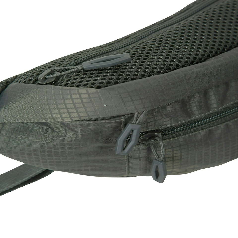 image 1 of Mountain Warehouse Mission Bum Bag Lightweight Fanny Pack Two Compartments Hike Green | Khaki