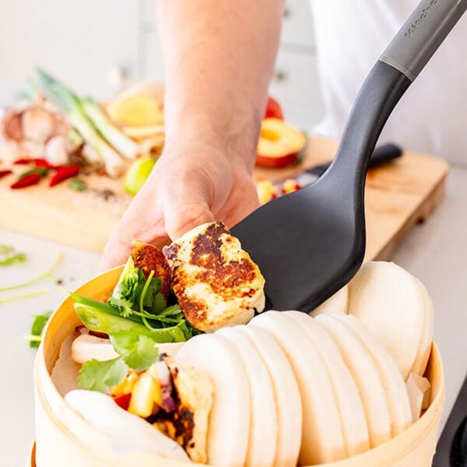 image 1 of KitchenAid Classic Solid Turner Charcoal Grey