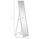 image 7 of HOMCOM Full Length Mirror Free Standing Mirror Dressing Mirror for Dorm Home