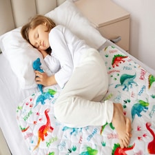 Toddler Potty Training Bed Pads - Non-Slip - Soft Waterproof Bedwetting Pee Protector Mat for Kids - Multi-Layer, Washable, Absorbs Up to 2000ml - 90 x 85cm White | Dinosaur | Single