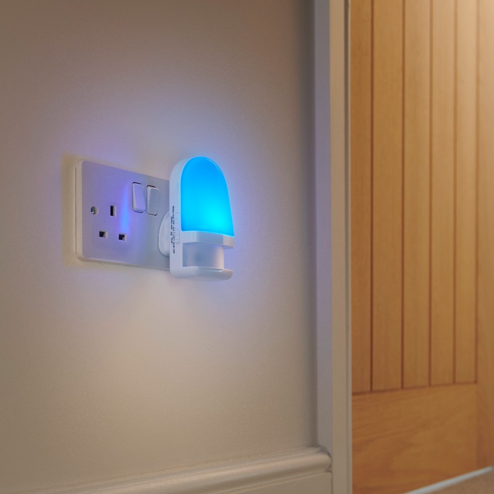 image 1 of Auraglow Plug In Colour Changing LED Night Light - Daylight sensor