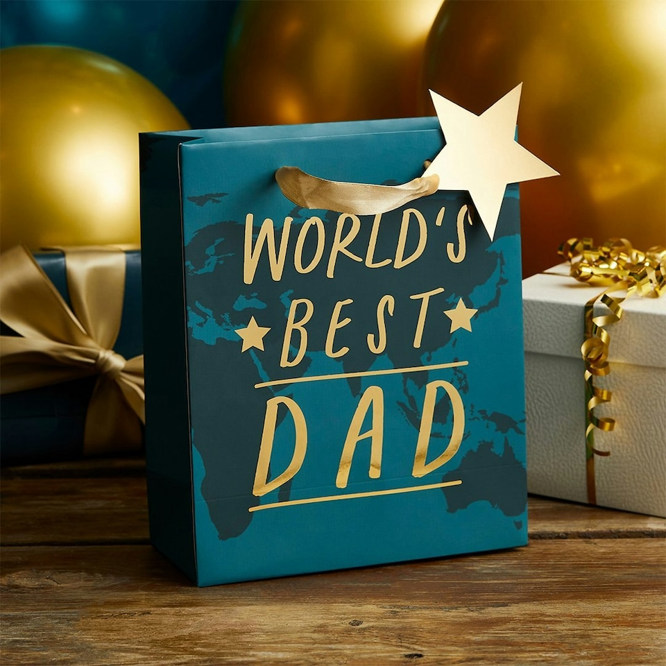 image 1 of World's Best Dad Gift Bag - Pack of 1