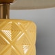 image 5 of BHS Halden Tall Ceramic Table Lamp, Yellow