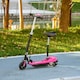 image 2 of HOMCOM Folding Ride on Powered Scooter w/ Warning Bell for Age 6-14 Years, Pink