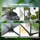 image 5 of PawHut Glass Reptile Terrarium with Thermometer, Decor Kit, Heated - Black