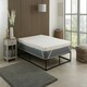image 1 of Cool Quilted Memory Foam Mattress Topper - 2" Deep, Pressure-Relieving Support White | Double