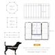 image 4 of Pawhut Pet Pen Guinea Dog Pig Puppy Playpen Play House Steel Hutch Metal Grey