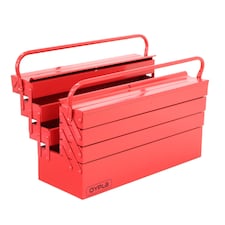 4 Tier 7 Tray Heavy Duty Metal Cantilever Tool Box | Red