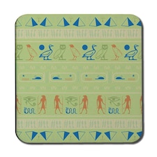 Hieroglyphic egyptian language symbols (Coaster)