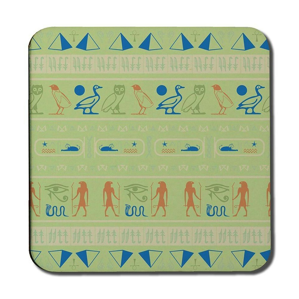 image 1 of Hieroglyphic egyptian language symbols (Coaster)