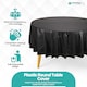 image 3 of Disposable Plastic Table Cover, Waterproof Tablecloth - 84 Inch