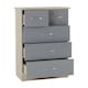 image 10 of Nevada 3+2 Drawer Chest Black | Black Wood Grain