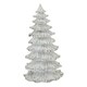 image 1 of Medium Snowy Fir Tree Sculpture - Resin - L14 x W14 x H25 cm - White