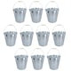 image 1 of 10L Galvanised Steel Metal Bucket Pail Water Coal Fire Greenhouse Garden Plants 10pc