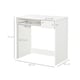 image 3 of HOMCOM 80cm Compact Computer Desk with Keyboard Tray, Home Office Desk with Drawer for Bedroom Study, White