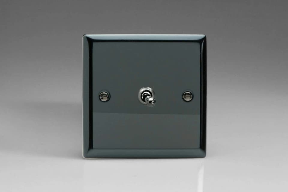 Varilight XIT1 Toggle Switches 1-Gang Iridium Black | Multi