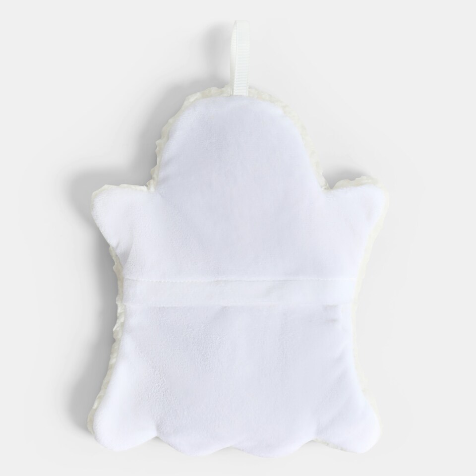 image 1 of OHS Ghost Halloween Autumnal Soft Plush Cosy Winter Warm Decor Microwavable Hottie Pad - Cream