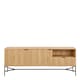 image 2 of Jaipur Sideboard With 2 Doors and 2 Shelves in Oak Brown