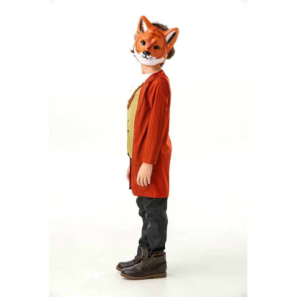 image 1 of Bristol Novelty Childrens/Kids Deluxe Fox Costume - Orange/Green/White - 3-4 Years 3
