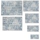 image 8 of Vintage Rug Amara - faded design, machine washable, short pile & non-slip underside Blue | 150 x 80 cm