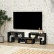 image 6 of HOMCOM TV Unit for TVs up to 75 Inches, Free Combination TV Stand, Black