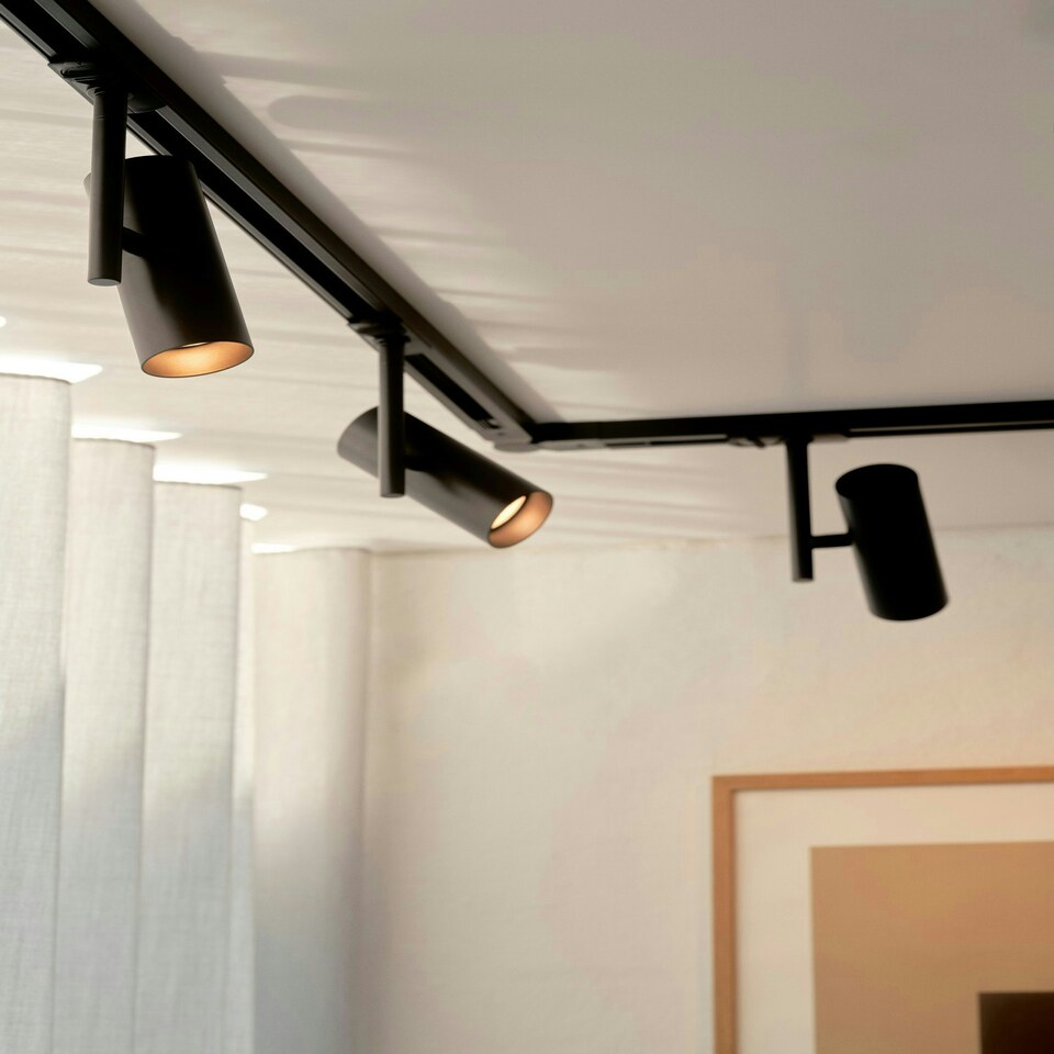 image 1 of Jerome Link Spot | Track Light | Black Black | Black