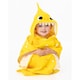 image 4 of Baby Shark Childrens/Kids Repeat Print Hooded Towel | Yellow | Yellow/White | One size | 1